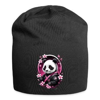 Panda japan pink asien - Jersey-Beanie - Schwarz - Vorne