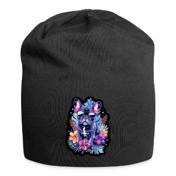Bulldoggen Fan - Jersey-Beanie - Schwarz - Vorne