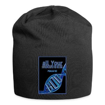 all YOUR wonders DNA - Jersey Beanie - black - Front