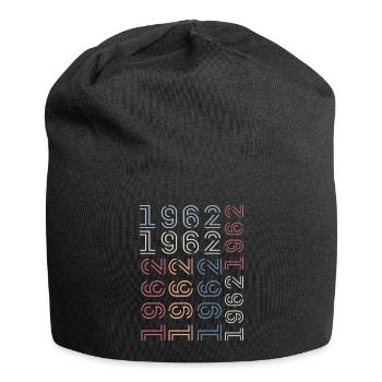 Né en 1962 Cadeau Anniversaire 1962 Retro 1962 - Bonnet en jersey - noir - Devant