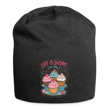 Eat the cake - Jersey Beanie - black - Front
