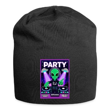 Alien Party 2040 - Jersey-Beanie - Schwarz - Vorne