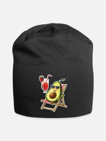 Avocado - Jersey-Beanie - Schwarz