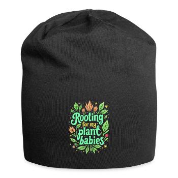 ENRACINEMENT DE MES BÉBÉS PLANTES - Bonnet en jersey - noir - Devant