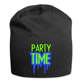 Logo de l’équipe Party Time Célébrez les amis de l’équipe - Bonnet en jersey - noir - Devant
