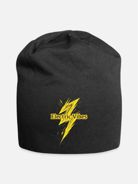 Electric Vibes: Element Lightning Theme - Jersey Beanie - black