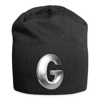 Chrome ,, G " Metallic - Jersey-Beanie - Schwarz - Vorne