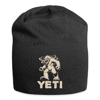 Yeti – Feel the Himalaya - cool monster design - Jersey Beanie - black - Front