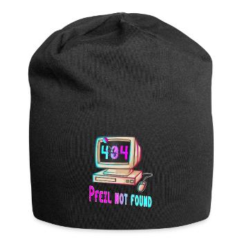 404 Retro Design - Jersey-Beanie - Schwarz - Vorne