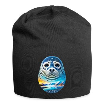 Siegel - Jersey-Beanie - Schwarz - Vorne