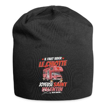 Saint Valentin Camping Cariste - Bonnet en jersey - noir - Devant