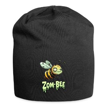 Zom-Bee - Bee as Zombie - Jersey Beanie - black - Front