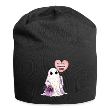 Valentinstags Geist | Niedlich | Geschenk - Jersey-Beanie - Schwarz - Vorne