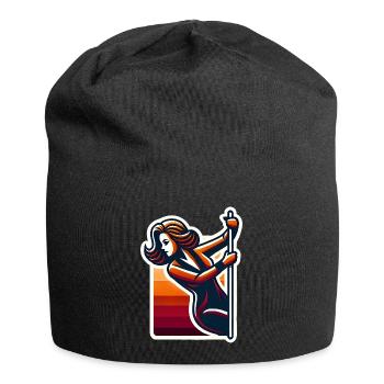 Funny Stripper Silhouette Design - Jersey Beanie - black - Front