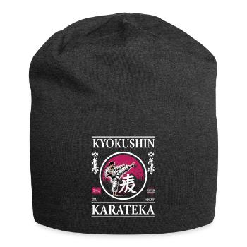 Kyokushin Karateka – Path to the Ultimate Discipline - Jersey Beanie - charcoal grey - Front