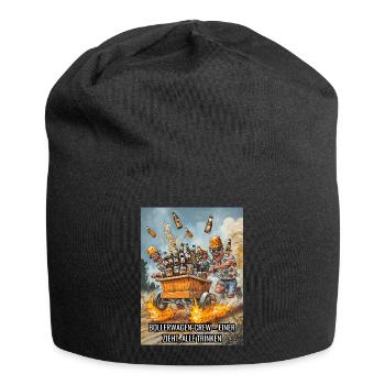 Männertag Herrentag saufen Geschenk - Jersey-Beanie - Schwarz - Vorne