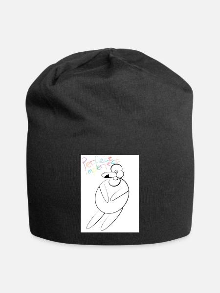 Colorful, charming, one of a kind! - Jersey-Beanie - Schwarz