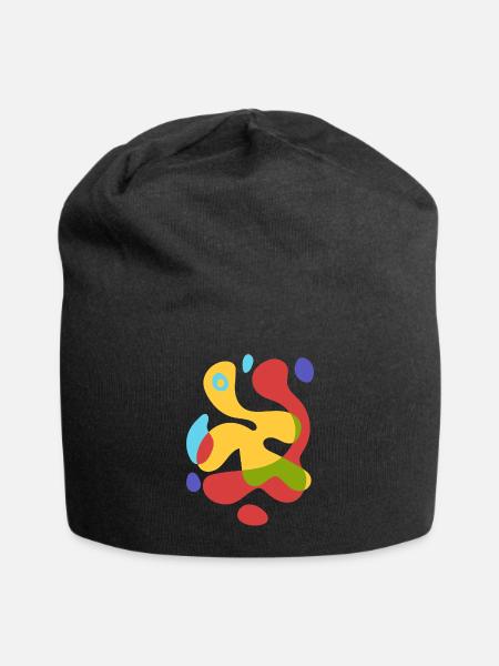 Oh Summer Heat - Abstrait vintage - Bonnet en jersey - noir