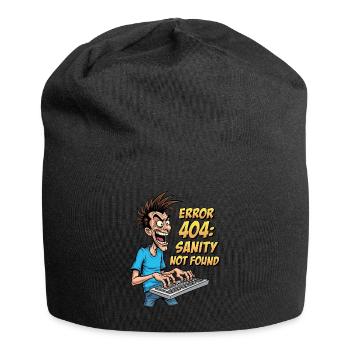 ITler Sanity Not Found Funny 404 Humor - Jersey Beanie - black - Front