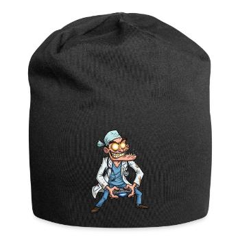Mad Doctor Gamer | Gambles day & night - Jersey Beanie - black - Front