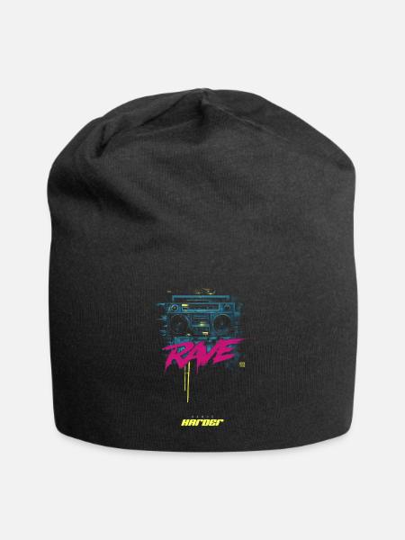 RAVE DAnce harder - Jersey-Beanie - Schwarz