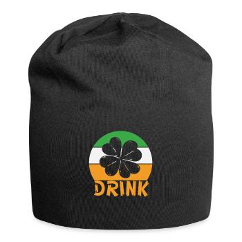 St. Patricks Day drink - Jersey-Beanie - Schwarz - Vorne