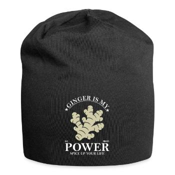 Le gingembre est mon design de pouvoir - Bonnet en jersey - noir - Devant