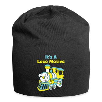 Lokomotiv Funny Train Wortspiel-Lokomotive - Jersey-Beanie - Schwarz - Vorne