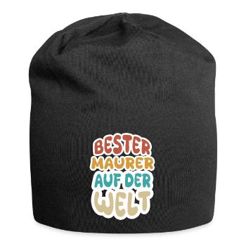 Berufung Maurer - Jersey-Beanie - Schwarz - Vorne