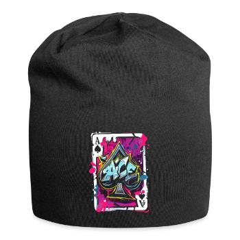 As de pique - Bonnet en jersey - noir - Devant