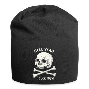 Fétichisme des orteils du crâne et des os - Bonnet en jersey - noir - Devant