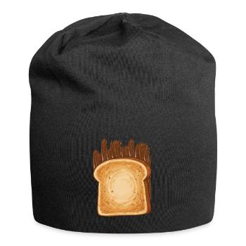 Schoko Creme Toast - Jersey-Beanie - Schwarz - Vorne