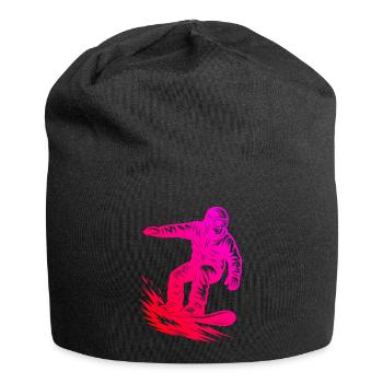 A must-have for real snowboarding - Jersey Beanie - black - Front