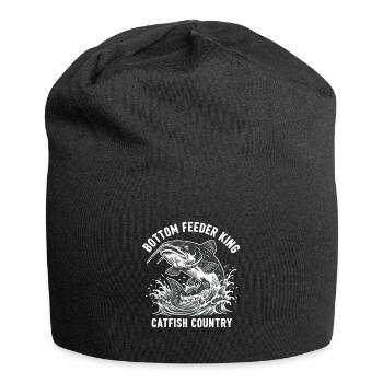 Fishing Catfish King River Bottom - Jersey Beanie - black - Front