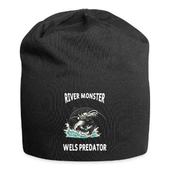 Pêche Rivière Silure Poisson Chat - Bonnet en jersey - noir - Devant