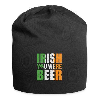 Irish You Were Beer St. Patrick´s Day Design - Jersey-Beanie - Schwarz - Vorne