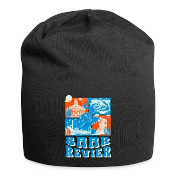 Saarland. Saarland Shirt – Saar Revier Design - Jersey-Beanie - Schwarz - Vorne