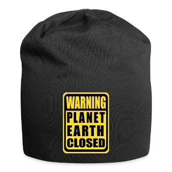 Planet Earth Closed - Jersey Beanie - black - Front