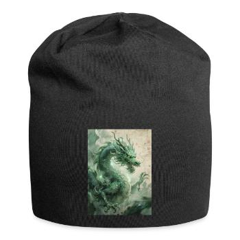 Le Souverain d'Orient : Le Dragon Azur (Qinglong) - Bonnet en jersey - noir - Devant