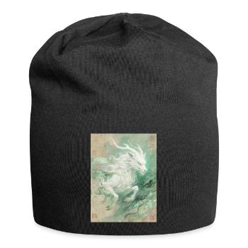 Bai Ze : Le Messager de la Sagesse Divine - Bonnet en jersey - noir - Devant