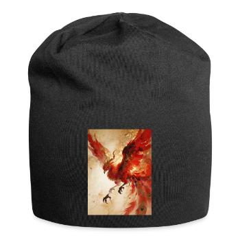 L'Envol du Phénix : Éclat Céleste - Bonnet en jersey - noir - Devant