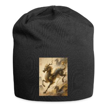 L'Apothéose de Jade : Qilin – Éternité - Bonnet en jersey - noir - Devant