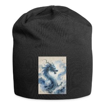 L'Apothéose Céleste : Dragon Bleu – Infinité - Bonnet en jersey - noir - Devant