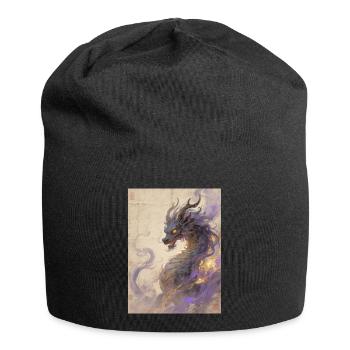 Das violette Inferno: Qilin Zijin – Sternbild - Jersey-Beanie - Schwarz - Vorne