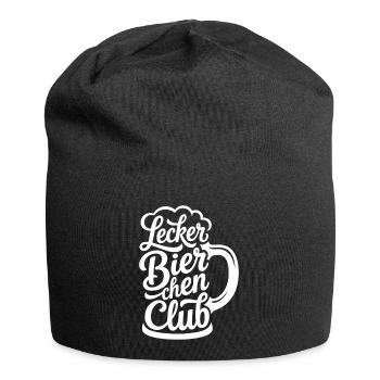 Lecker Bierchen Club - Jersey-Beanie - Schwarz - Vorne