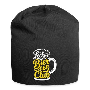 Lecker Bierchen Club - Jersey-Beanie - Schwarz - Vorne