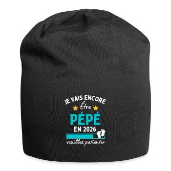 Je encore Être Pépé en 2026 Cadeau Futur Papy - Bonnet en jersey - noir - Devant