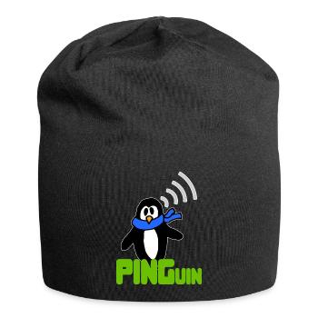 PINGuin Nerd blague Geek Humour IT - Bonnet en jersey - noir - Devant