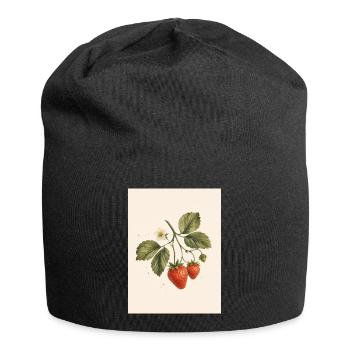 Sweet Like a Strawberry | Vintage Strawberry Botan - Jersey Beanie - black - Front