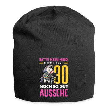Mit 30 Noch So Gut Aussehe - Jersey-Beanie - Schwarz - Vorne